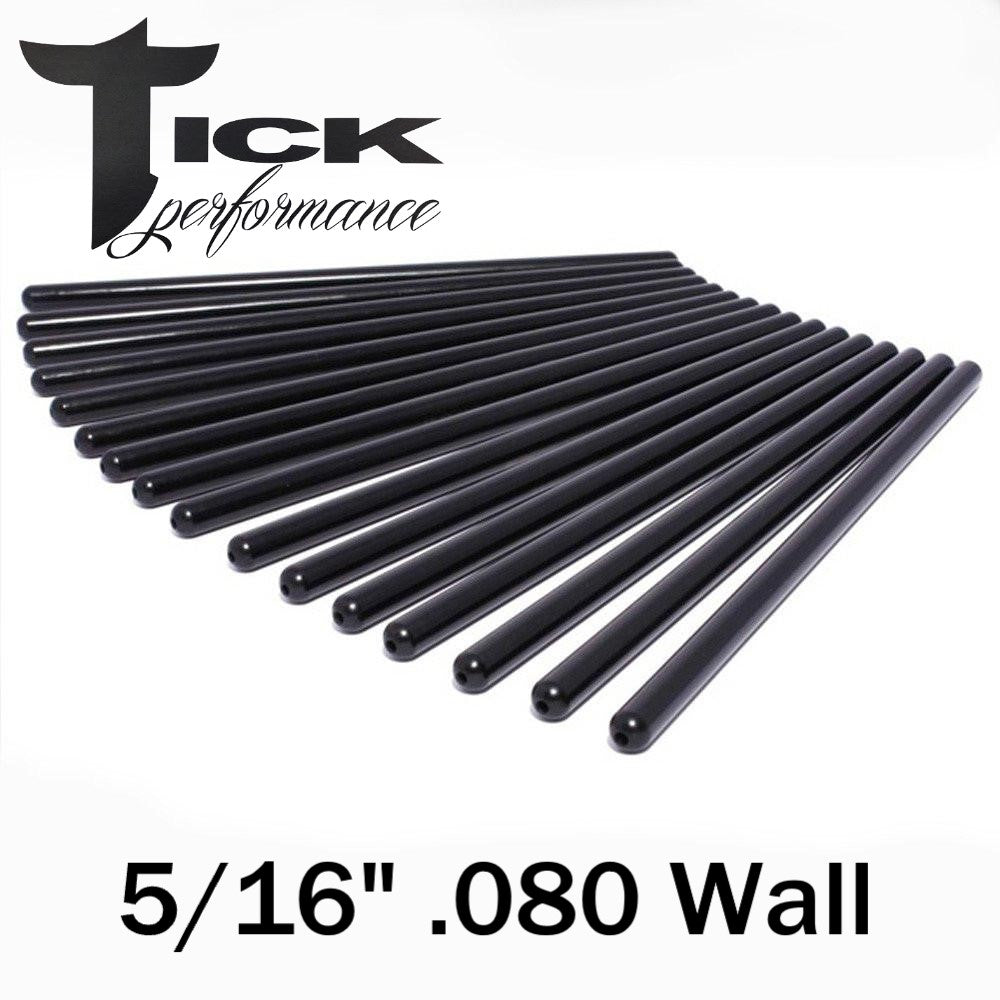 Tick Performance GM LS Hardened Pushrod Set 5/16 Diameter .080 Wall