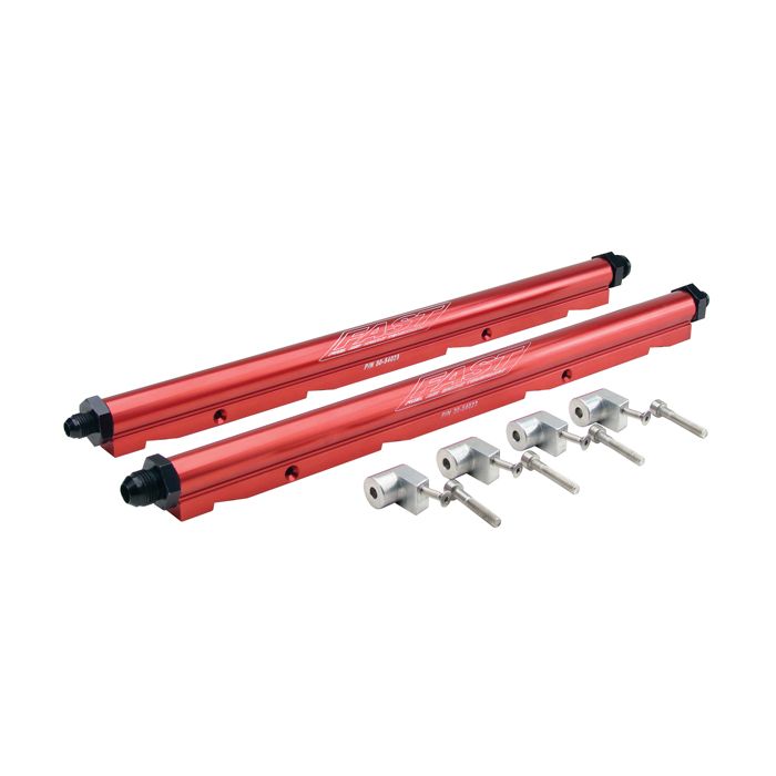 Fast LS3 LS7 L76 L99 Billet Fuel Rail Kit for LSXR Intake Manifold Red