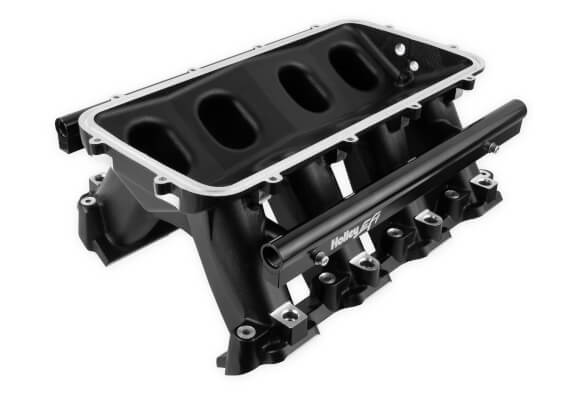 Holley LS7 Hi-Ram EFI Lower Intake Manifold Black