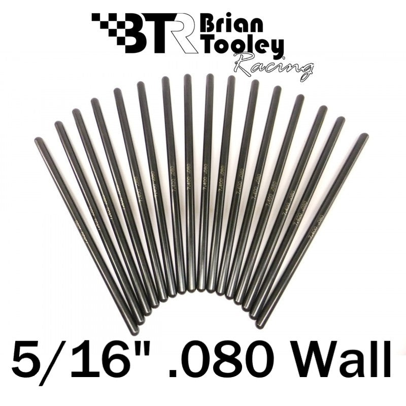 BTR GM LS Hardened Pushrod Set 5/16 Diameter .080 Wall