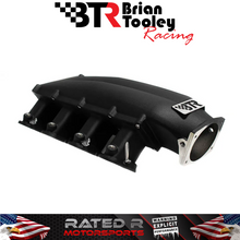 Cargar imagen en el visor de la galería, Colector de admisión de puerto rectangular BTR LS3 L99 L76 L93 Trinity EFI LS negro