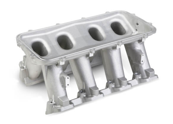 Holley LS3 Hi-Ram Lower Carbureted Manifold Satin