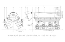 Cargar imagen en el visor de la galería, Colector de admisión Holley LS3 Hi-Ram EFI de 105 mm satinado