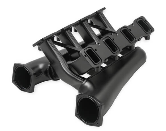 Holley LS1 LS2 Sniper Dual Plenum 102mm EFI Fabricated Intake Manifold Black