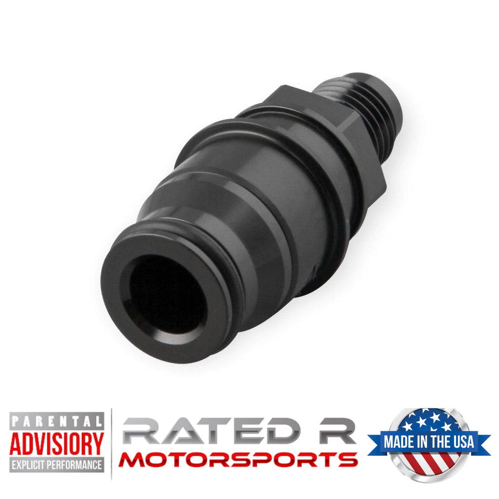 Earls Clutch Adapter Fitting -4 AN to Quick Connect Late T56 Master Slave Cylinder