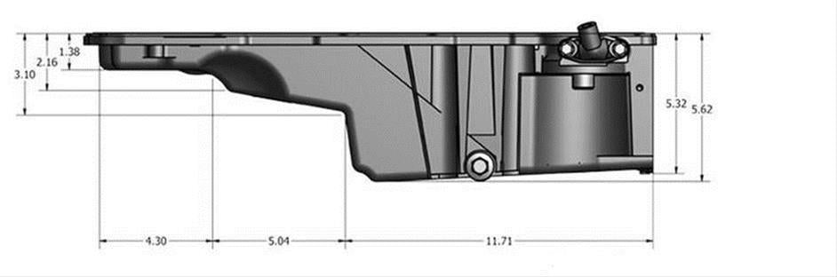 Cárter de aceite del F-Body de Chevrolet Performance