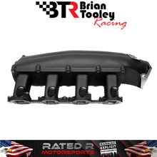 Cargar imagen en el visor de la galería, Colector de admisión con puerto rectangular elevado BTR LS7 Trinity EFI LS, color negro