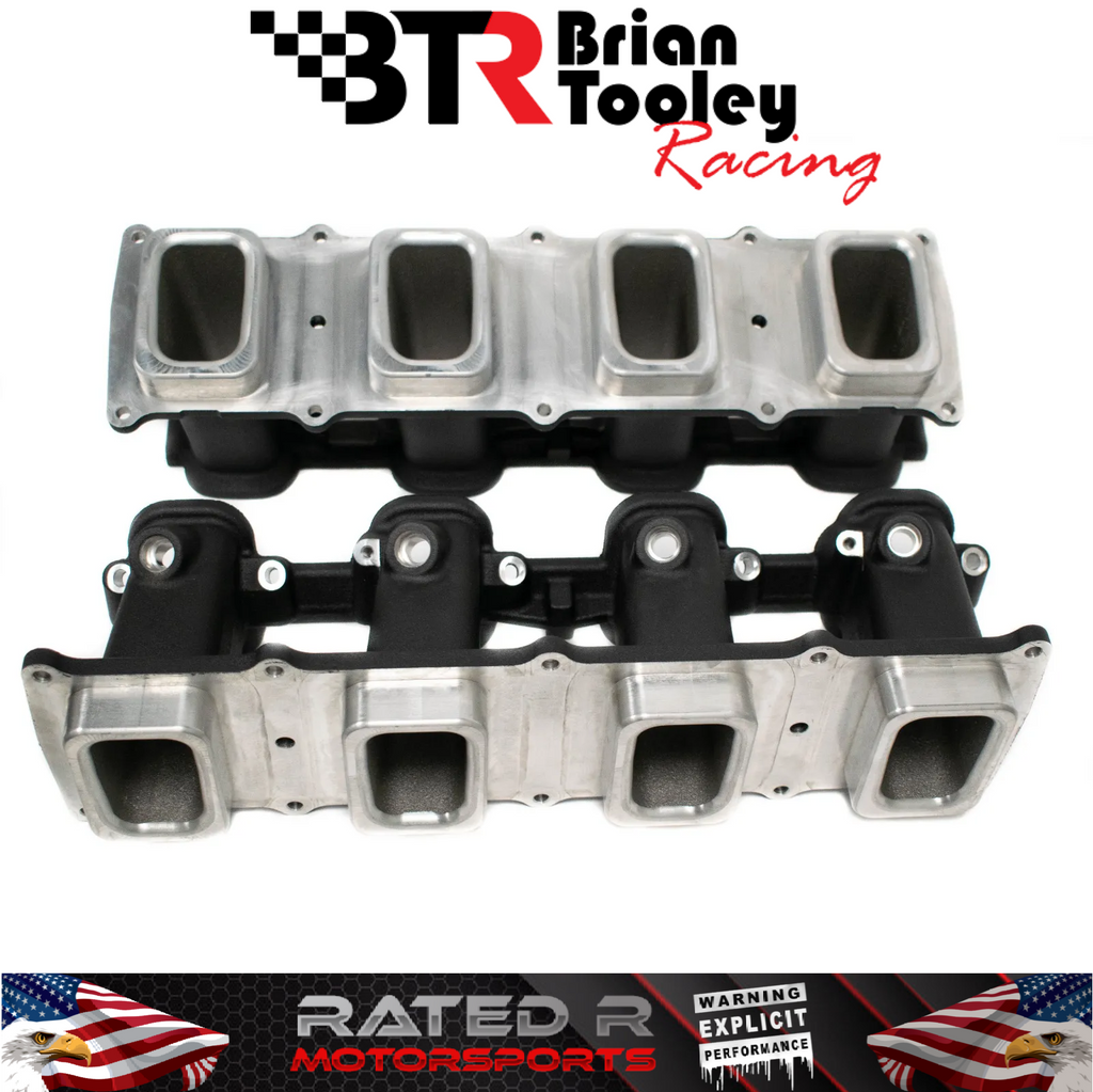 BTR LS7 Trinity EFI LS Raised Rectangle Port Intake Manifold Black