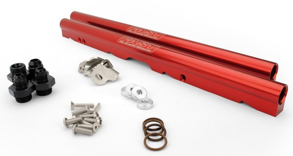 Fast Billet Fuel Rail Kit for LSXRT Intake Manifold Red