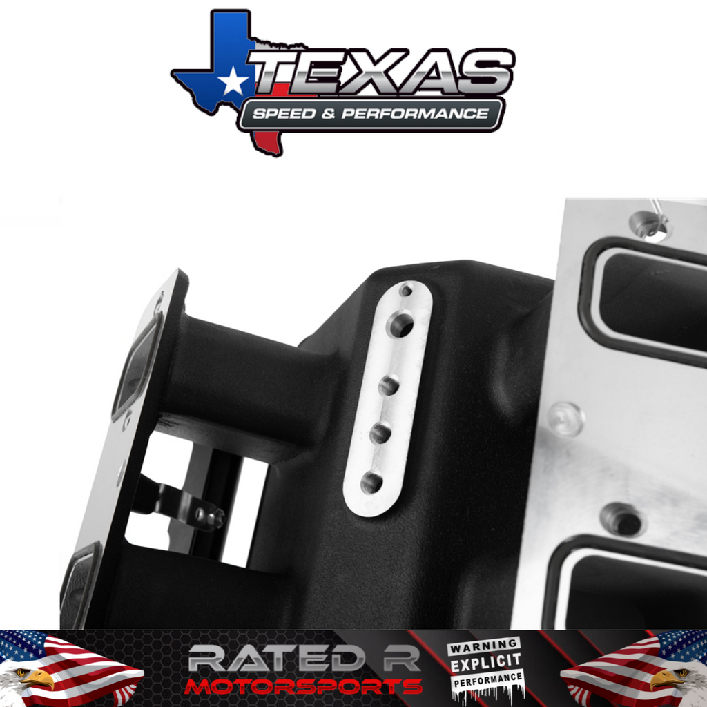 Colector de admisión de puerto rectangular LS3 L99 de 102 mm Texas Speed ​​Titan SR-3 Short Runner