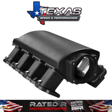 Cargar imagen en el visor de la galería, Colector de admisión de puerto rectangular Texas Speed ​​Sheet Metal LS3 L99 de 102 mm SIN PASO